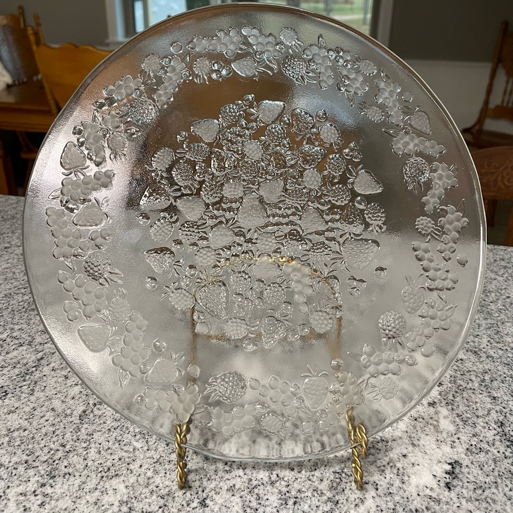 Mikasa Walther Crystal West Germany Platter